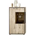 Vitrine Robin 2 mit LED Braun - Holzwerkstoff - 80 x 144 x 40 cm