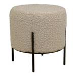 Hocker Alford Grau - Kunstfell - 36 x 37 x 36 cm