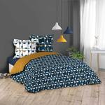 Housse de couette + 2 taies d'oreiller G Bleu - Textile - 220 x 1 x 240 cm