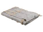 Couverture HOSPET Beige - Gris - Fibres naturelles - 130 x 1 x 180 cm