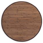 Tapis rond en bambou 366 Marron - Marron foncé - 180 x 180 cm