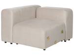 Canapé 3 places avec ottoman FALSTERBO Beige - Textile