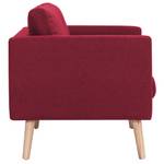 Canapé 3002824-1 Rouge - Largeur : 116 cm