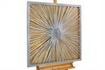 Metallbild Golden Dream Gold - Silber - Metall - 80 x 80 x 3 cm