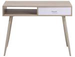 Bureau DEORA Marron - Blanc - Bois manufacturé - 100 x 76 x 48 cm