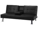 3-Sitzer Sofa ROXEN Schwarz - Silber