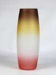Handbemalte Glasvase Braun - Glas - 11 x 30 x 11 cm