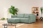 3-Sitzer Ecksofa Tauer Mint - Ecke davorstehend links