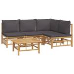 Garten-Lounge-Set 3028492-23 (5-teilig) Braun - Dunkelgrau - Grau