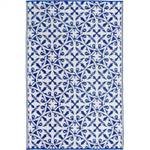Tapis extérieur recyclé San Juan Bleu - Matière plastique - 180 x 270 cm
