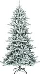 210cm Künstlicher Weihnachtsbaum Weiß - Kunststoff - 118 x 210 x 118 cm