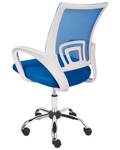 Chaise de bureau SOLID Bleu - Argenté - Blanc