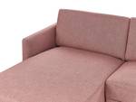 Ecksofa BREDA Schwarz - Braun - Pink