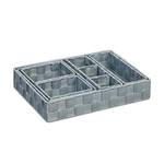 Lot de 6 paniers de rangement Gris - Métal - Matière plastique - 32 x 6 x 24 cm