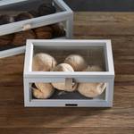 The Metropolitan Display-Kasten Beige - Holzwerkstoff - Glas - 24 x 14 x 30 cm