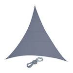 Voile d’ombrage triangulaire gris foncé 400 x 315 cm