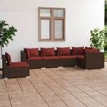 Salon de jardin (lot de 6) 3013636-3 Marron - Rouge - Brun rouge