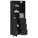 Highboard DE4982 Schwarz - Holzwerkstoff - 34 x 180 x 70 cm