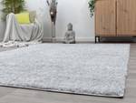 Hochflor-Teppich Vaasa Silber - 200 x 290 cm