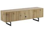 Meuble TV BOISO Noir - Marron - Bois manufacturé - 160 x 50 x 40 cm