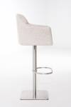 Barhocker Damaso Beige - Silber