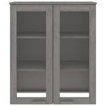 Highboard-Oberteil DE2057 Grau - Massivholz - 35 x 100 x 85 cm