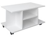 Table basse Findula Blanc - Bois manufacturé - 80 x 40 x 40 cm