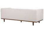 3-Sitzer Sofa SKAULE Beige - Eiche Dunkel