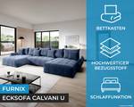 Ecksofa Calvani U Monolith 72 Hellblau