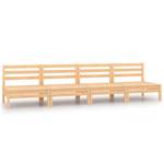 Mittelsofa (4er Set) Holz