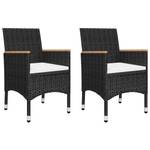 Bistro-Set (3-teilig) 3012962-2 Schwarz - Braun