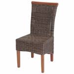 Esszimmerstuhl Savona (2er Set) Braun - Rattan - 46 x 97 x 59 cm