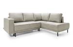 Ecksofa Rodario Beige - Massivholz - Holz teilmassiv