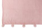 Decke Rosa Pink - Textil - 130 x 1 x 170 cm