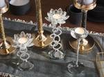 Kerzenständer OVIEDO Silber - Glas - 11 x 19 x 11 cm