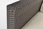 Gartensofa MALAGA 2 Braun - Rattan - 145 x 62 x 75 cm