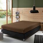 Boxspringbett-Spannbettlaken 111478 Dunkelbraun - 180-200 x 200-220 cm