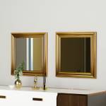 Spiegel Bale 2er 40x40cm Gold Gold - Glas - 40 x 40 x 2 cm