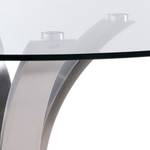 Runder Esstisch aus Glas Metall - 110 x 76 x 110 cm