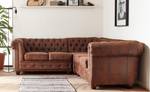 Ecksofa WINSTON Braun - Textil - 212 x 72 x 212 cm