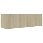 TV-Schrank 3er Set D756 Braun - Holzwerkstoff - 30 x 110 x 31 cm