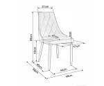 Esszimmerstuhl TRIX B (2er-Set) Schwarz