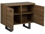 Sideboard TIMBER Grau - Eiche Dunkel - Breite: 94 cm