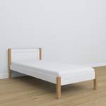 Einzelbett N02 Eiche - Weiß - 80 x 180 cm