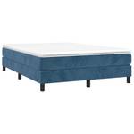 Boxspringbett 3017513-4 Dunkelblau - 193 x 25 cm