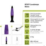 Lavalampe ROXY Schwarz - Flieder - Violett