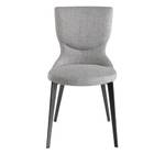 Stuhl aus Stoff grauem