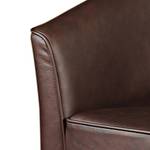 Fauteuil cocktail Kent Cuir véritable marron