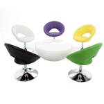 Fauteuil cocktail Wilander Cuir synthétique blanc - Pivotant