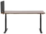 Schreibtischtrennwand WALLY Dunkelgrau - Grau - Breite: 160 cm